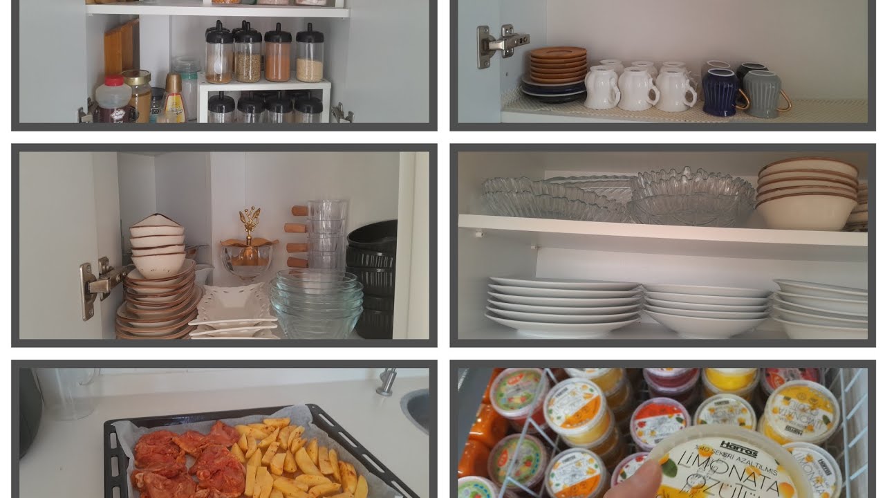 Haftasonuvlog ✨️hasta hasta mutfak dolabı düzeni yaptım✨️evvlog 