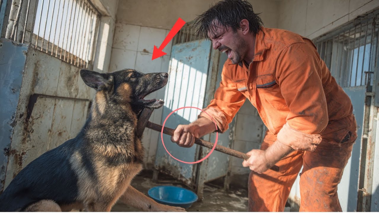 Shelter Worker HITS a German Shepherd… His Next Move Will Leave You SHOCKED