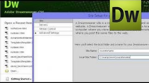 Adobe Dreamweaver / Creating Dynamic Website
