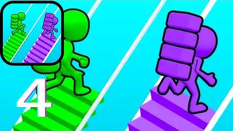 Bridge race - Gameplay Walkthrough Part 4 Best Racing Game (iOS, Android)