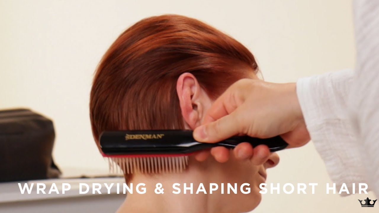Wrap Drying & Shaping on Short Hair by Allilon in Partnership with