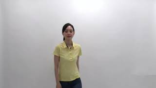 ポロシャツ レディース 桜 黄色 イエロー ブランド ギフト プレゼント フォーチュナトウキョウ FORTUNA Tokyo Ladies' Polo Shirt 15. Sakura Yellow