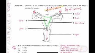 DSE Bio │ HKDSE 2012 MC Q26 │ implantation 植入 │ Faith Education {雙語Bilingual}