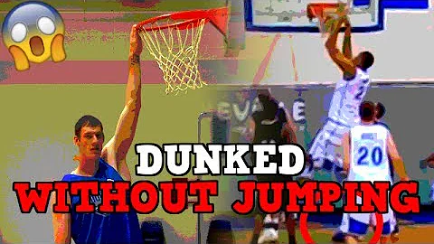 4 Basketball Players Who DUNKED WITHOUT JUMPING