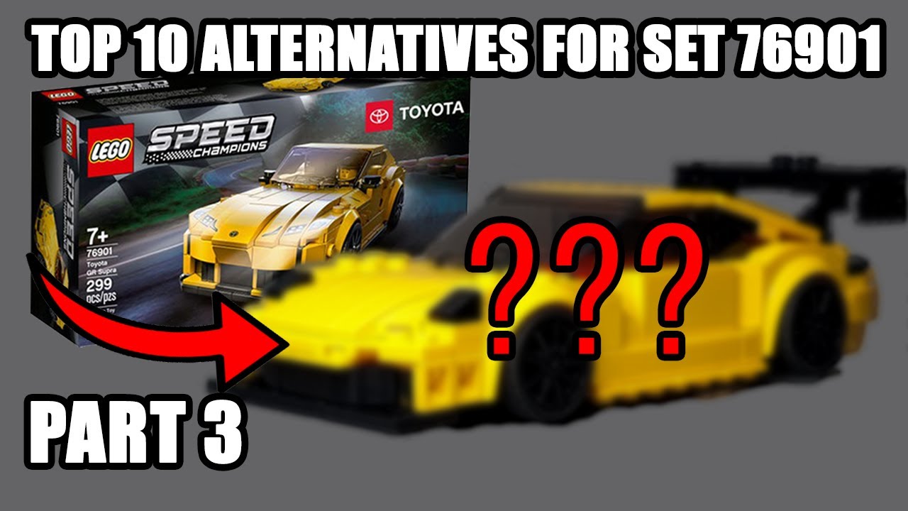 LEGO Speed Champions Toyota GR Supra 76901 Yellow Racing Car Building Set 