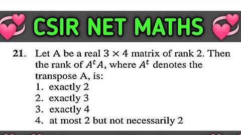 #CSIRNETJRF|| Mathematical Sciences||DEC-2015,Part-B,Q.21||#Shorts
