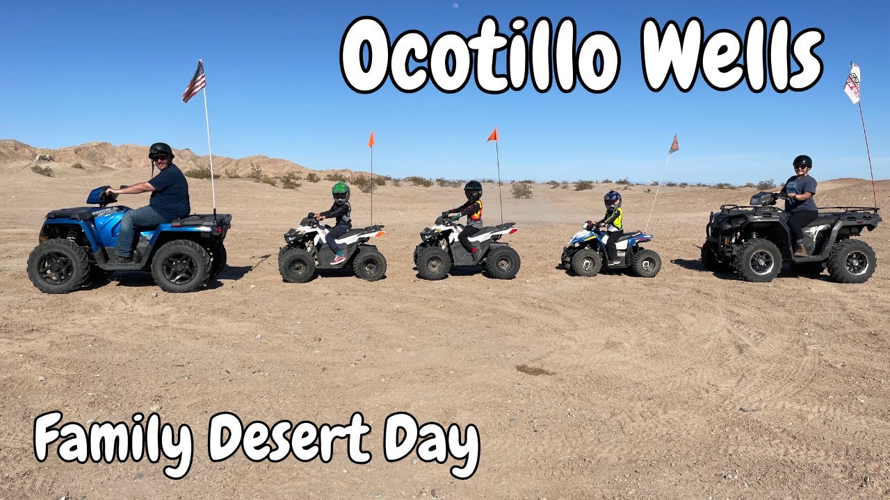 Family Day Trip Riding ATVs | Ocotillo Wells California Desert