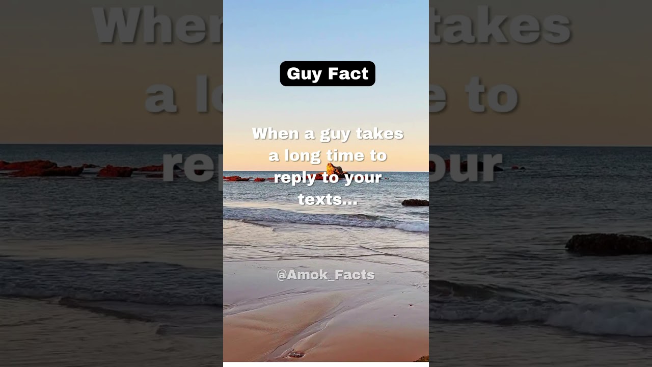 When a guy takes a long time to reply to your texts… #shorts #facts #fyp