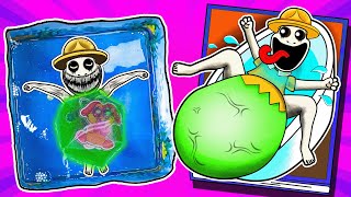 Making Zookeeper Gamebook  Pregnant in bathtub with water beads (sticker book) | Zoonomaly ASMR