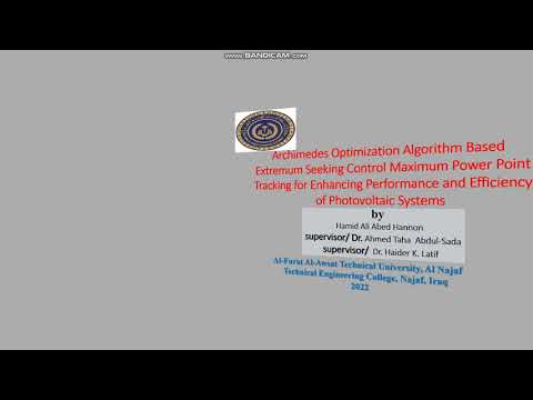Archimedes Optimization Algorithm Based Extremum Seeking Control Maximum Power Point Tracking
