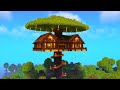 Minecraft how to build a tree house tutorial