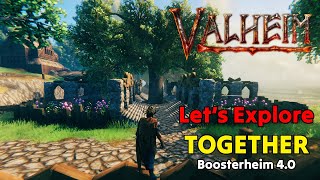 LIVE | BoosterHeim 4.0  Gathering MORE Iron!  Let's Explore & Build TOGETHER in Valheim