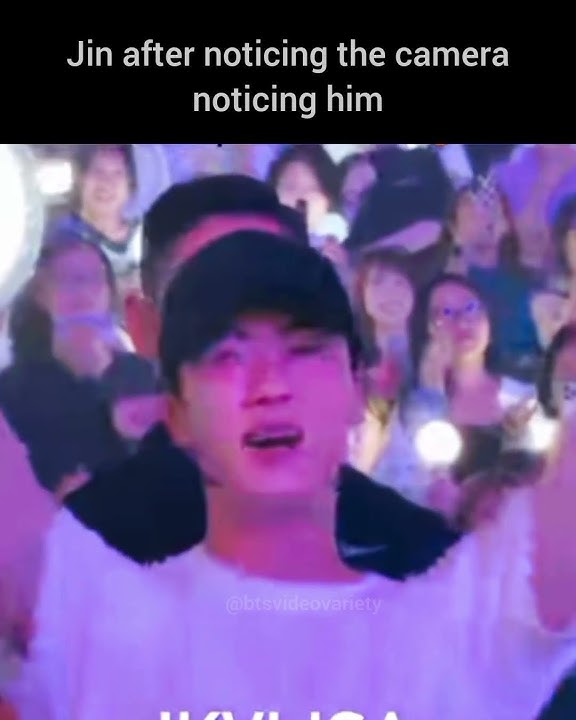 when Jin notice camera at d-day concert 😁 #shorts