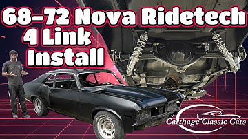 Ridetech 4-Link Rear Suspension 1968-1972 Chevy Nova (GM X-Body) and Global West front suspension