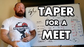 How to Peak Your Strength - My Prep/Taper for Strongman Corp Nationals 2020