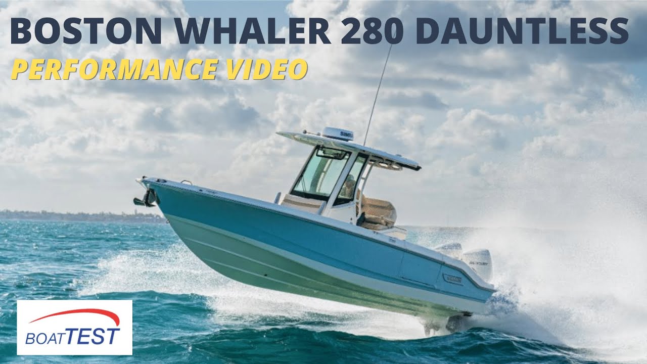 ⁣Boston Whaler 280 Dauntless Test Video 2023 by BoatTEST.com