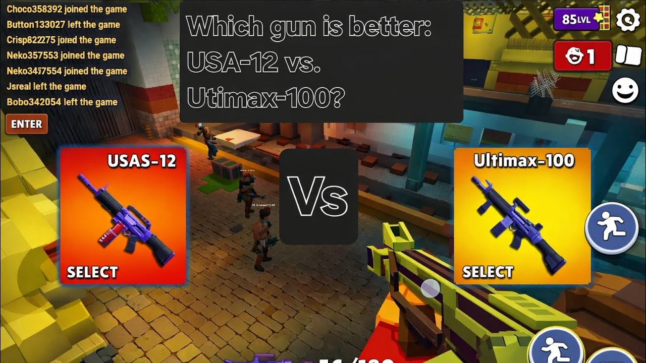 Which gun is better, the USA-12 or the Utimax-100? 