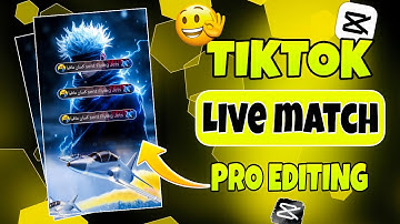 Pro Level TikTok Live Match Video Editing Tutorial In Capcut || TikTok Live Pk Match Video Editing 