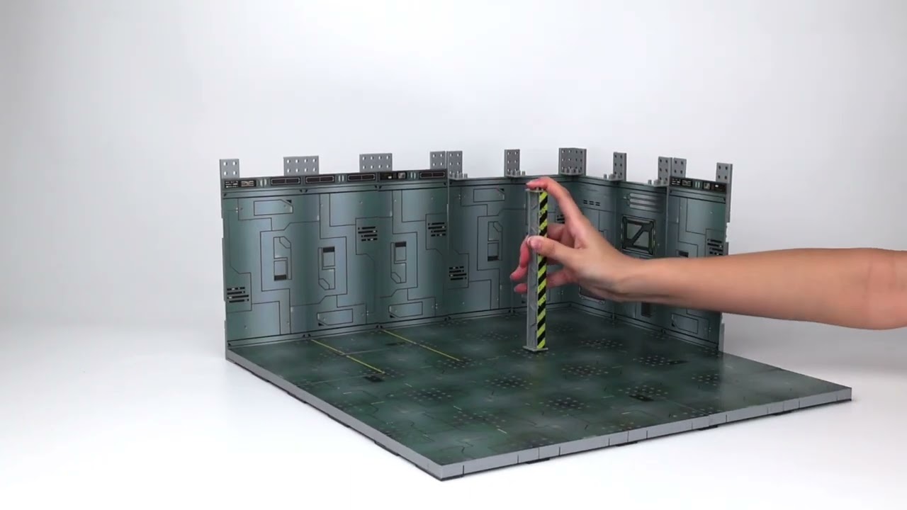 Fans Hobby x Fext Hobby co-created SCI-FI 07 - HANGAR DIORAMA unbox video