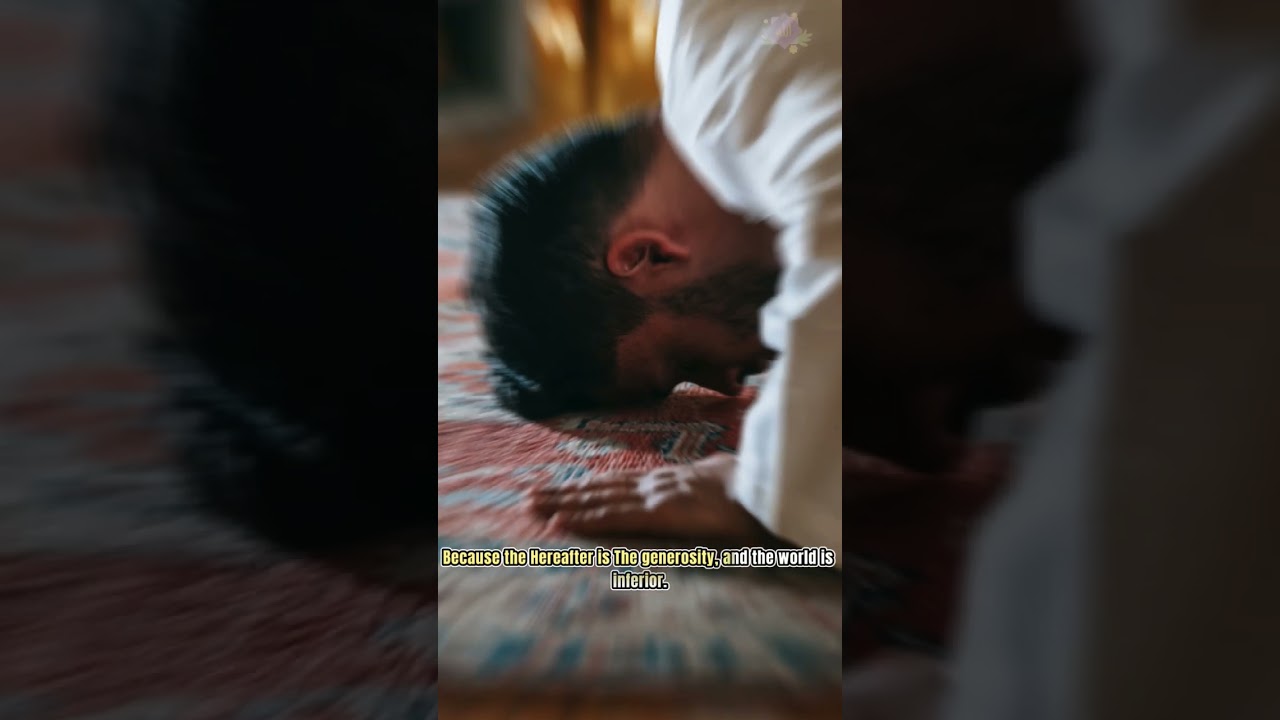 আখিরাত বদান্য, দুনিয়া নিচ। #islamicshorts #practiceislam