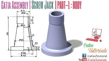 Catia Tutorials| Screw Jack| Body