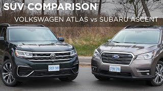 Subaru Ascent vs Volkswagen Atlas | SUV Comparison | Driving.ca