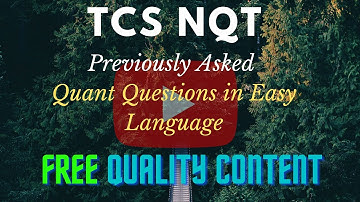 MASTER CLASS For TCS NQT: Previously asked Quantitative Aptitude Questions (full explanation) Ep.-8