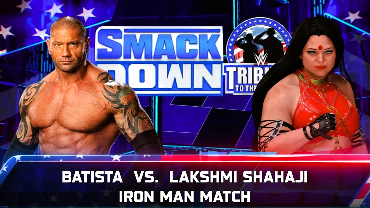 WWE LIVE MATCH : LAKSHMI SHAHAJI VS BATISTA | WWE RAW MATCH 42