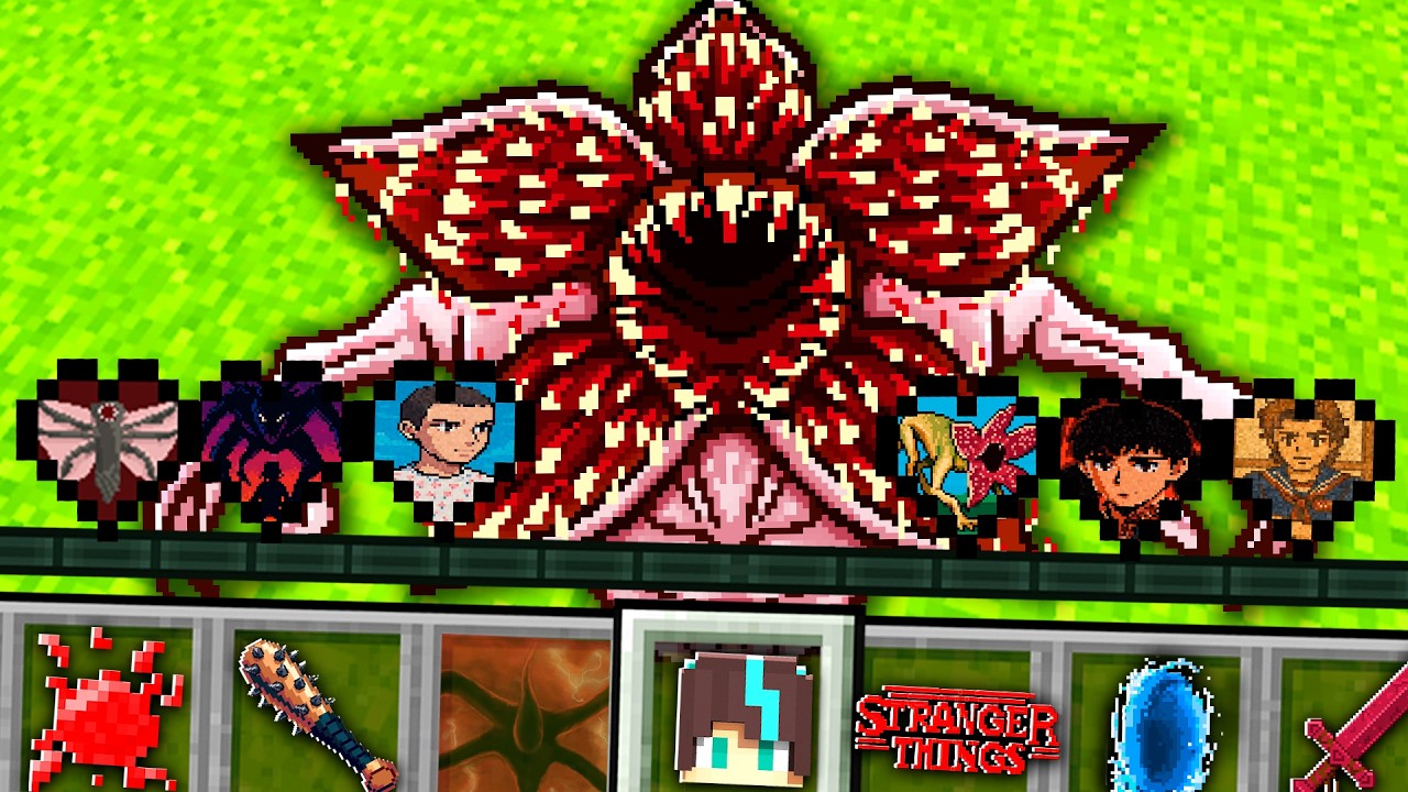 Minecraft But I Have STRANGER THINGS Hearts!😱💥