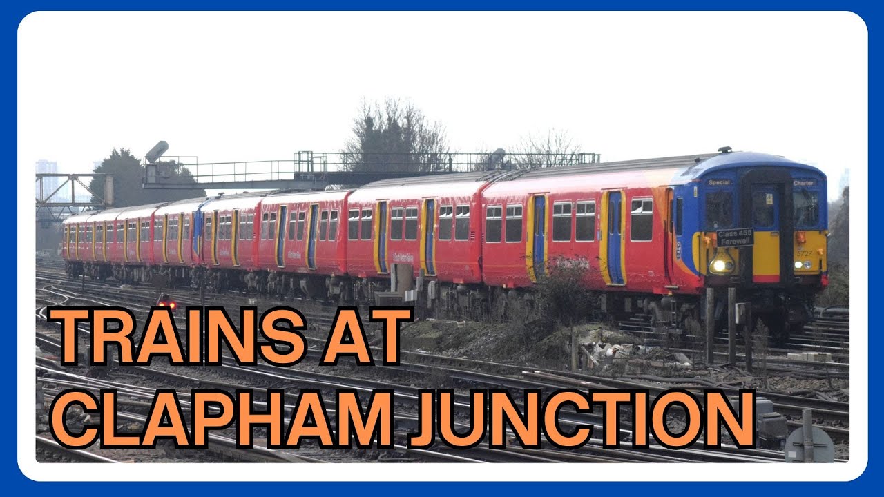 Прощание с поездом Class 455 на станции Clapham Junction | Интенсивная акция на железной дороге в...