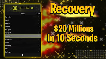 Utopia Mod Menu (200 MILLION LOOP+RECOVERY) (UNDETECTED*) GTA 5 ONLINE