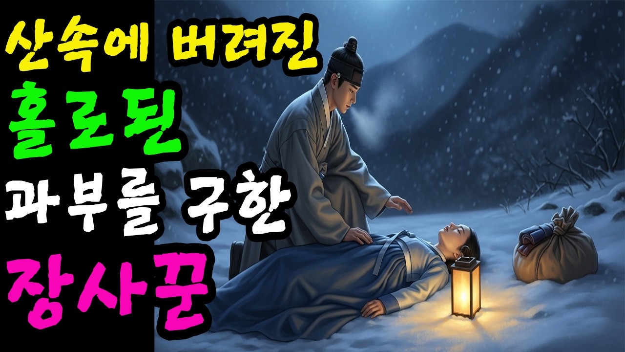[달빛야담] 산속에 버려진 홀로된 과부를 구한 장사꾼ㅣ야담.민담.전설.설화.옛날 이야기.오디오북.수면동화.조선이야기.조선야담.조선로맨스