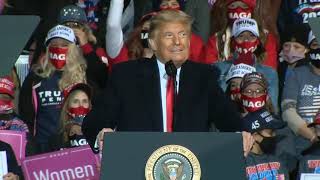 Speech: Donald Trump Holds a Campaign Rally in Johnstown, Pennsylvania - October 13, 2020