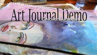 Chicken Amnesty - Art Journal Demo