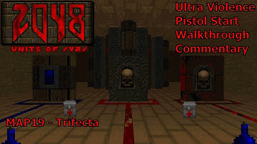 Doom II: 2048 Units of /vr/ (Ultra Violence 100%) Walkthrough (MAP19: Trifecta)