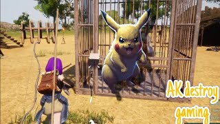 I RESCUE PIKACHU // MY 2ND DAY IN PALWORLD /#palworld #gaming #2nd