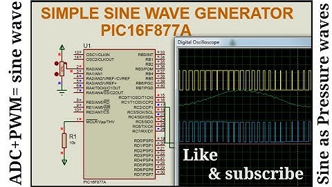 Sine wave using pic16f877a