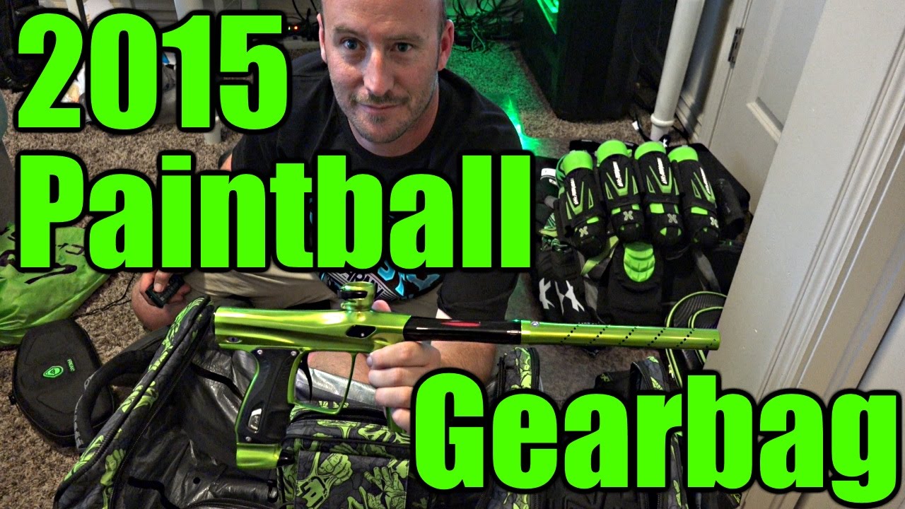 2015 Paintball Gear Bag Contents w/ Shocker RSX YouTube