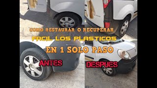 COMO RESTAURAR Y RECUPERAR PLASTICOS DE COCHE 