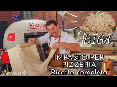 Neapolitan Pizza DOUGH WITH BIGA (For Pizzeria) Complete Recipe