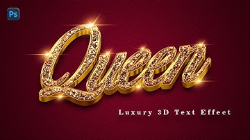 ✨ Royal 3D Gold & Diamond Text Effect in Photoshop – Create Stunning Luxury Typography! 💎