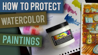 HOW TO PROTECT WATERCOLOR PAINTINGS WITHOUT GLASS