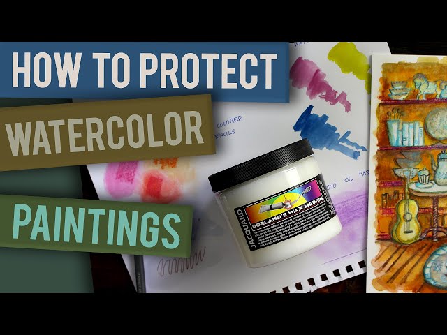 HOW TO PROTECT WATERCOLOR PAINTINGS WITHOUT GLASS - Dorland's Wax