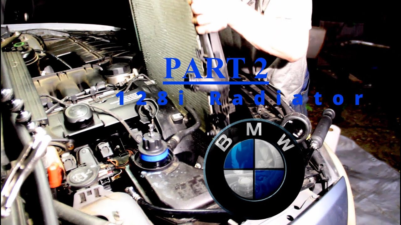 2010 BMW 128i: Radiator Replacement Part 2 - YouTube
