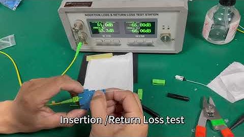 Hot melt fiber optic Fast connector Light Source Test and Insertion /Return Loss test