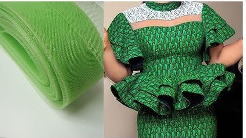 learn how to attach crinoline to peplum in less than 3mins