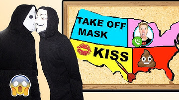 THROWING A DART AT A MAP & DOING WHAT IT LANDS ON (GAME MASTER & PROJECT ZORGO KISSED!!)