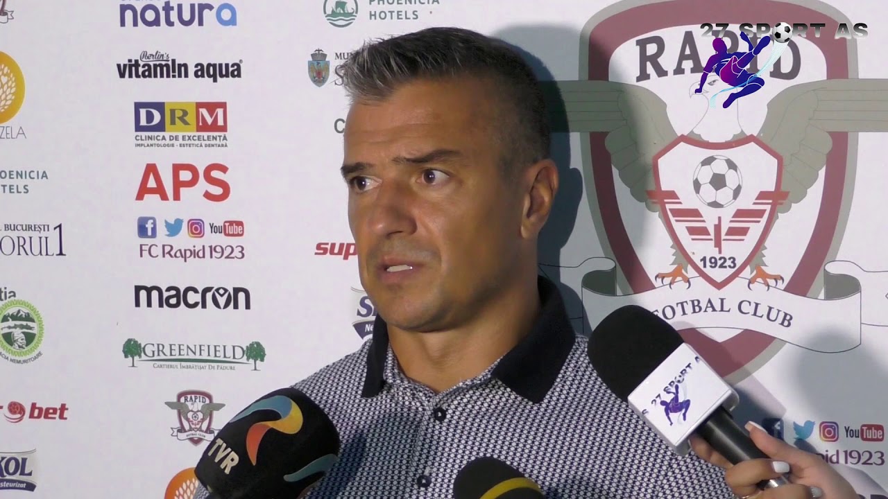 Declarații Daniel Pancu și Cătălin Hlistei după Rapid - Poli 1- 0 24.08.2019 video to gif