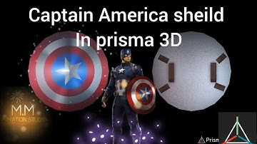 Captain America shield in prisma 3D | M.M ANIMATION STUDIO | #captainamerica #prisma3d