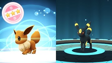 EVOLVING 100% IV EEVEE TO UMBREON in Pokémon GO